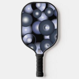 Global Concentric Circle Orbital Abstract Art Pickleball Paddle
