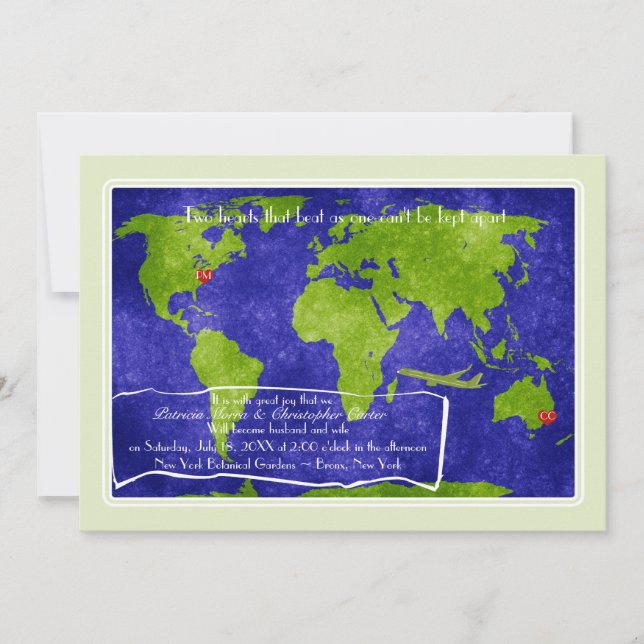 Global Destination Wedding Invitation (Front)