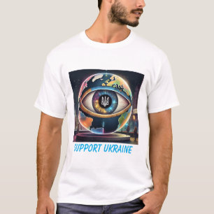 Global Eye Ukraine United24 Support T-shirt