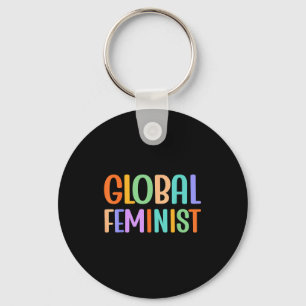 Global Feminist Equality Empowerment Worldwide Rig Key Ring