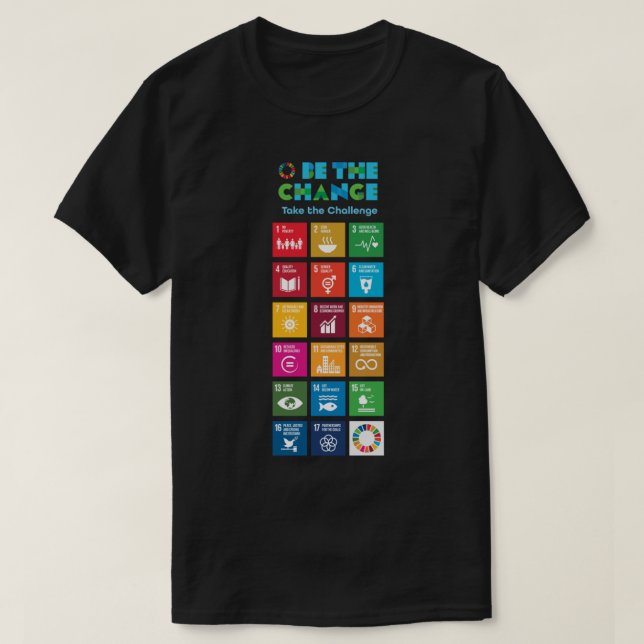 Global Goals Poster  UN SDGs 2030 Poster  United N T-Shirt (Design Front)