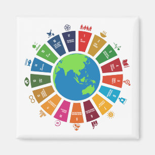 Global Goals UN SDG 2030 Magnet