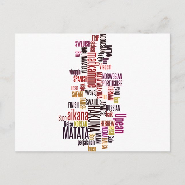 Global Groove: Hakuna Matata in Every Language Postcard (Front)