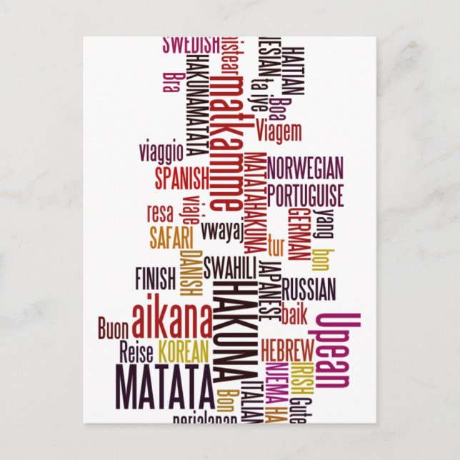 Global Groove: Hakuna Matata in Every Language Postcard (Front)