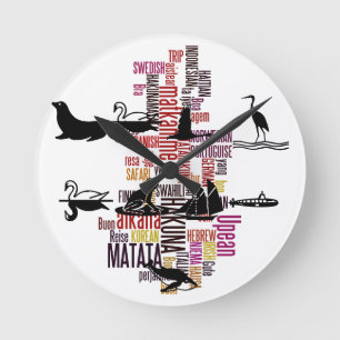 Global Groove: Hakuna Matata in Every Language Round Clock