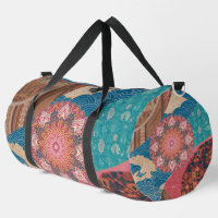Global Harmony Cultural Fusion Print Cut Sew Bag