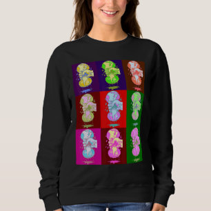 Global inflation squeeze  pop art  sweatshirt