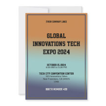 Global Innovations Tech Expo Invitation Card