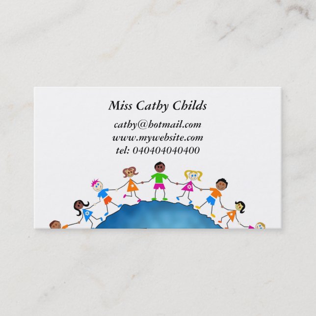 Global Kids, Business Card (Front)