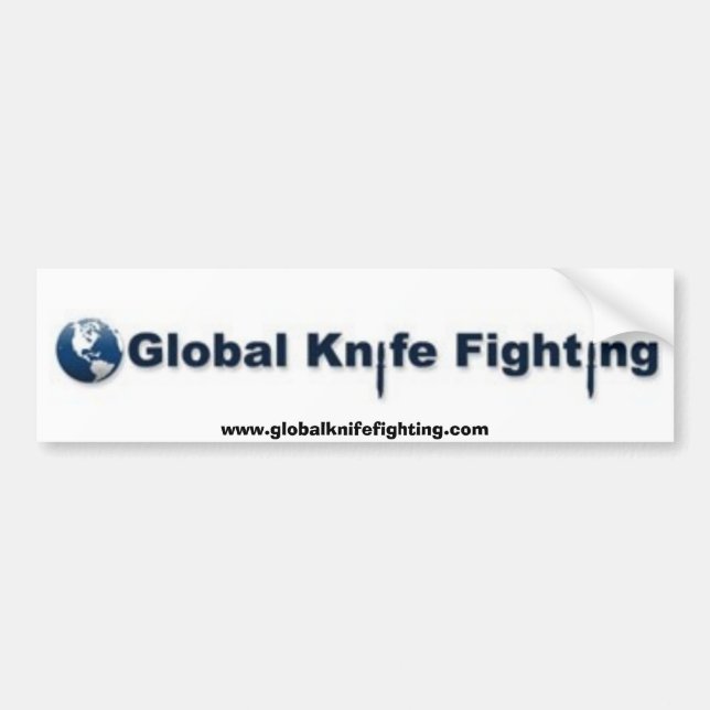 Global Knife Fighting Bumper Sticker (Front)