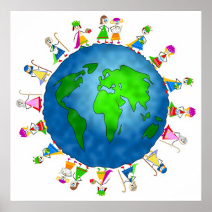 Global Nativity Kids Poster
