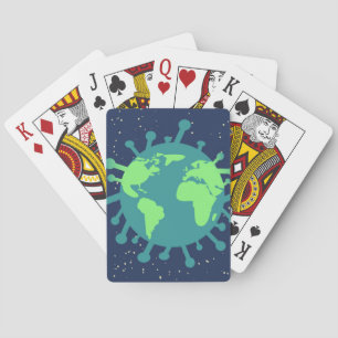 Global Pandemic (Virus Particle) (Viral Infection) Playing Cards