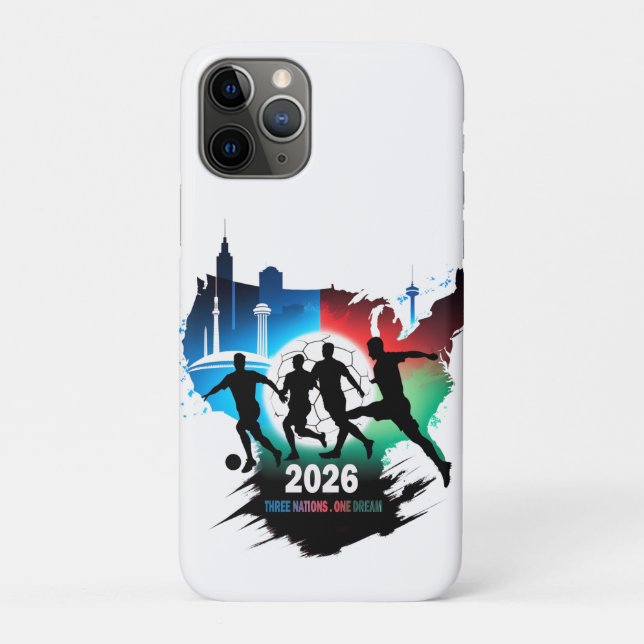 Global Soccer 2026 Three Nations. One Dream.  Case-Mate iPhone Case (Back)