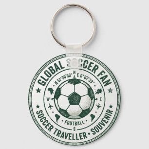 Global Soccer Tournament Fan Traveller Souvenir Key Ring