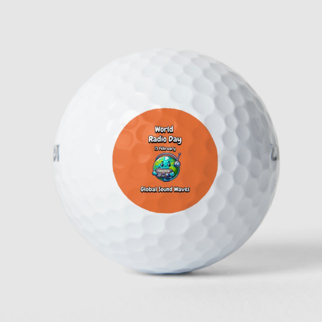 Global Sound Waves. Golf Balls (Front)
