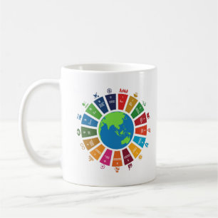 Global Sustainability Goals 2030 Save Planet Earth Coffee Mug