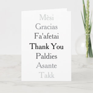 Global Thanks Card
