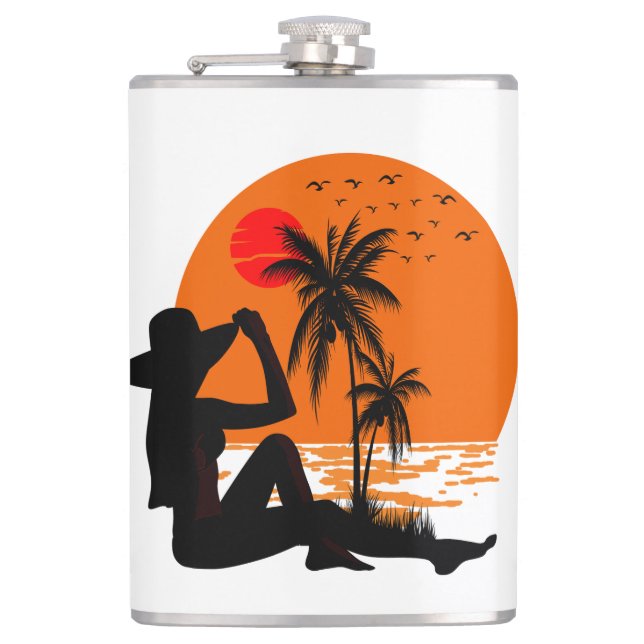 Global Tourism Resilience Day Hip Flask (Front)