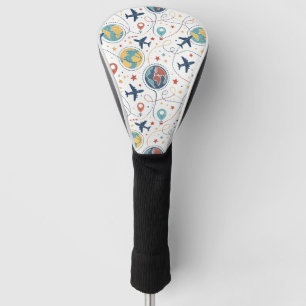 Global Travel Aviation Pattern (1) Golf Head Cover