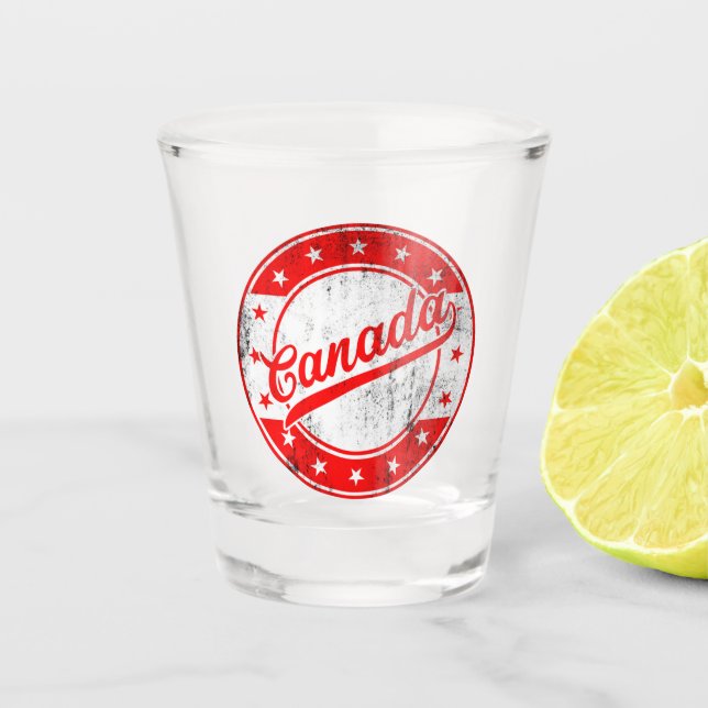 Global Traveller - Canada Shot Glass (Front)