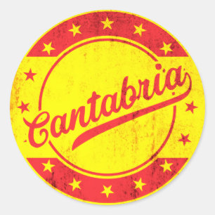 Global Traveller - Cantabria, Spain Classic Round Sticker
