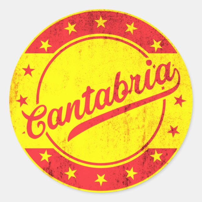 Global Traveller - Cantabria, Spain Classic Round Sticker (Front)