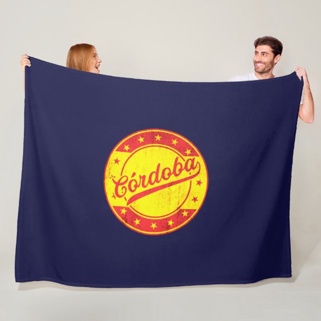 Global Traveller - Cordoba, Spain Fleece Blanket (In Situ)