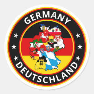 Global Traveller - Deutschland   Germany (Edit) Classic Round Sticker