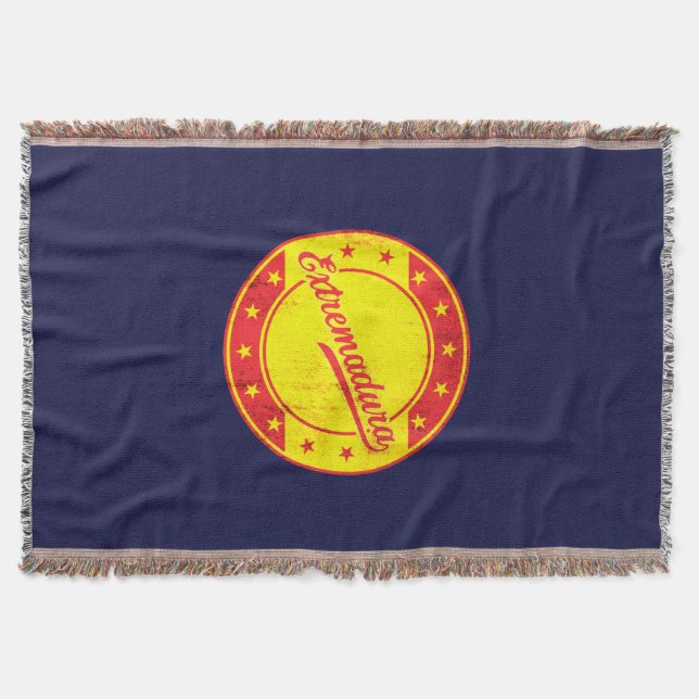 Global Traveller - Extremadura, Spain Throw Blanket (Front)