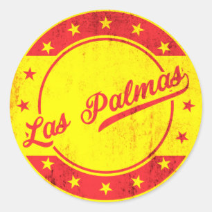 Global TRaveller - Las Palmas, Spain Classic Round Sticker