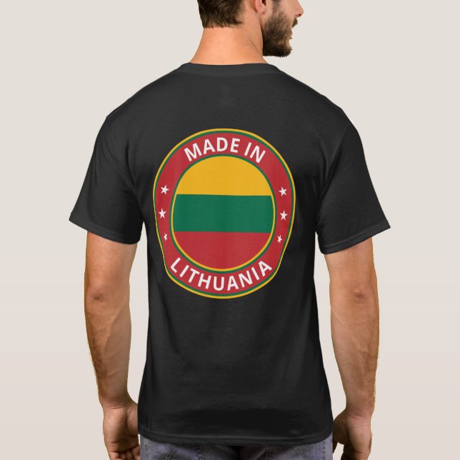 Global Traveller - Made In Lithuania T-Shirt (Back)
