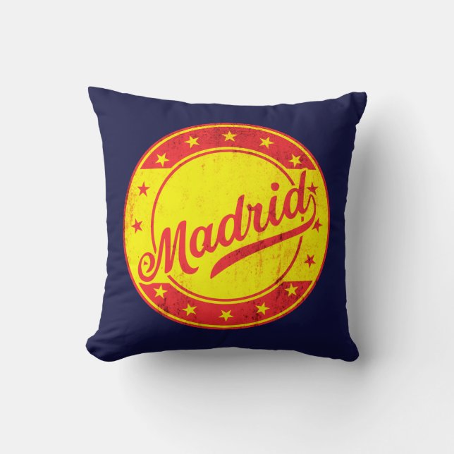 Global Traveller - Madrid, Spain Cushion (Front)