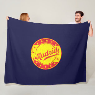 Global Traveller - Madrid, Spain Fleece Blanket
