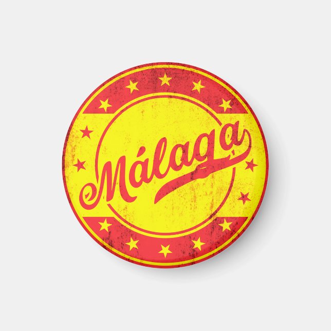 Global Traveller - Malaga, Spain Magnet (Front)