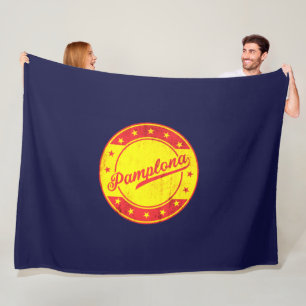 Global Traveller - Pamplona, Spain Fleece Blanket