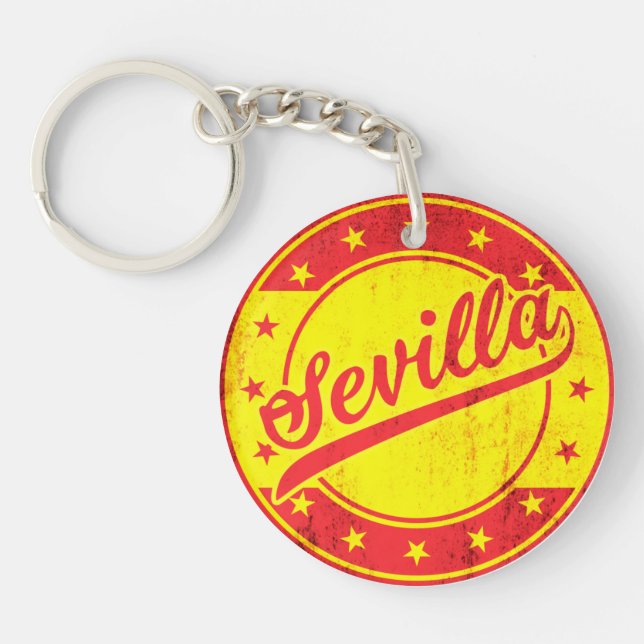 Global Traveller - Sevilla, Spain Key Ring (Front)