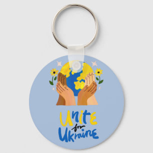 Global Unite For Ukraine  Key Ring