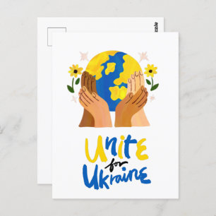 Global Unite For Ukraine Postcard