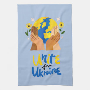 Global Unite For Ukraine Tea Towel