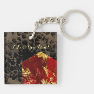 Global warming - Burning House - Father’s day Key Ring