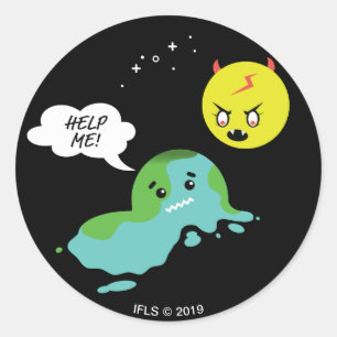 Global Warming Classic Round Sticker