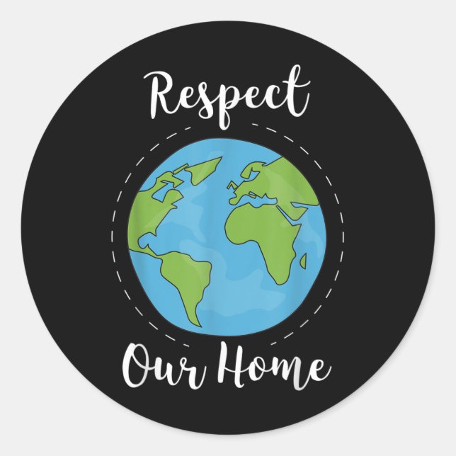 Global Warming Climate Change Environmental Protec Classic Round Sticker (Front)