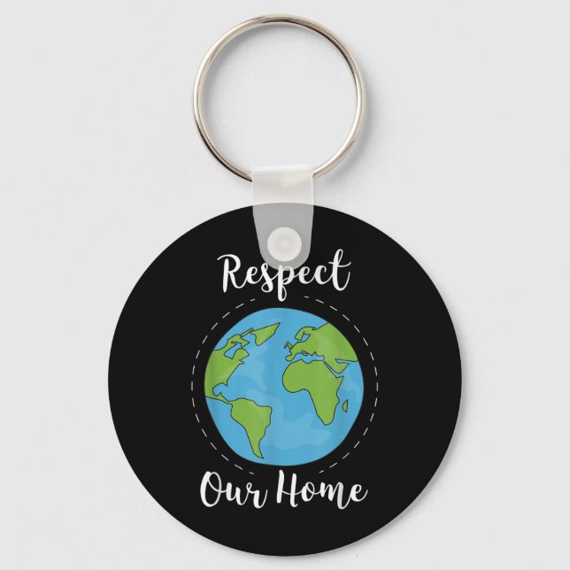 Global Warming Climate Change Environmental Protec Key Ring (Front)