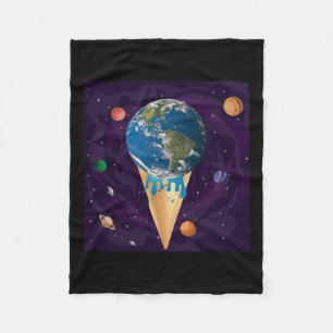 Global Warming, Environmental Protection, Globe, S Fleece Blanket
