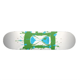 Global Warming Hourglass Skateboard