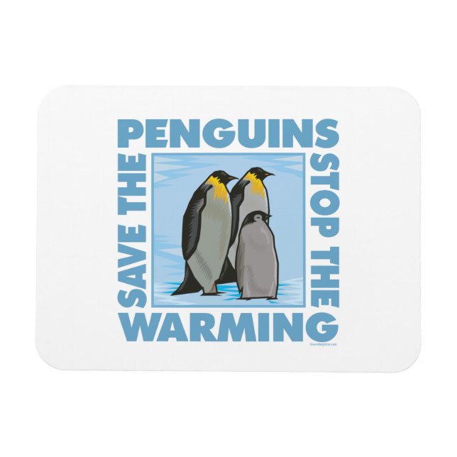 Global Warming, Penguins Magnet (Horizontal)