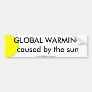 Global Warming Sun Bumper Sticker