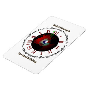 Global Warming - Time Is Running Out Photo Magnet