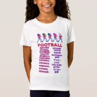 Global Women Soccer Multilingual Names Sports Fan