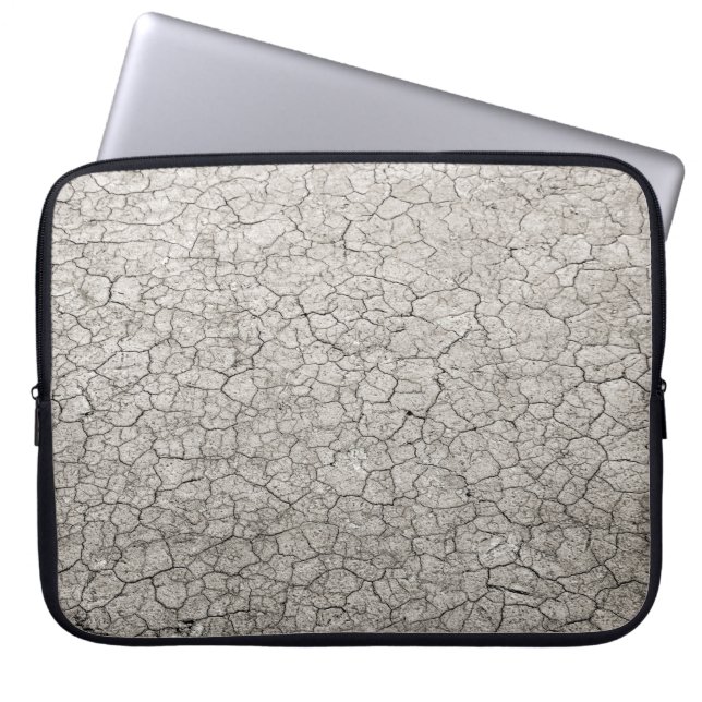 Global worming concept - cracked scorched earth so laptop sleeve (Front)